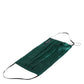 Green Silk Pleated Elastic Ear Strap Face Mask