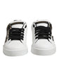 White Leather Portofino Lace Up Sneakers Shoes