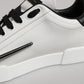 White Leather Portofino Lace Up Sneakers Shoes