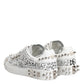 White Portofino Studded Men Sneakers Shoes