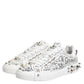 White Portofino Studded Men Sneakers Shoes