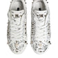 White Portofino Studded Men Sneakers Shoes