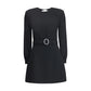 Black Viscose Cocktail Dress