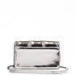 Metal Silver GT patent leather bag with chain