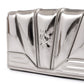 Metal Silver GT patent leather bag with chain