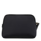 Black Solid Nylon DG LogoPrint Clutch Zip Borse Pouch Bag