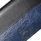 Black Blue Exotic Leather Men Continental Clutch Wallet