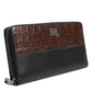 Black Brown Exotic Leather Men Continental Clutch Wallet