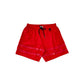 Red Polyester Men's Swim Short