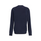 Blue Wool Sweatshirt