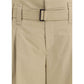 Pleated crop Pants
