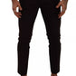Bordeaux Cotton Stretch Skinny Trouser