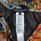 Multicolor Marble Print Satin Trouser Pants