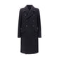 Black Fleece Wool Coat