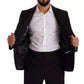 Blue Polyester Single Breasted Formal 2 Piece Suit