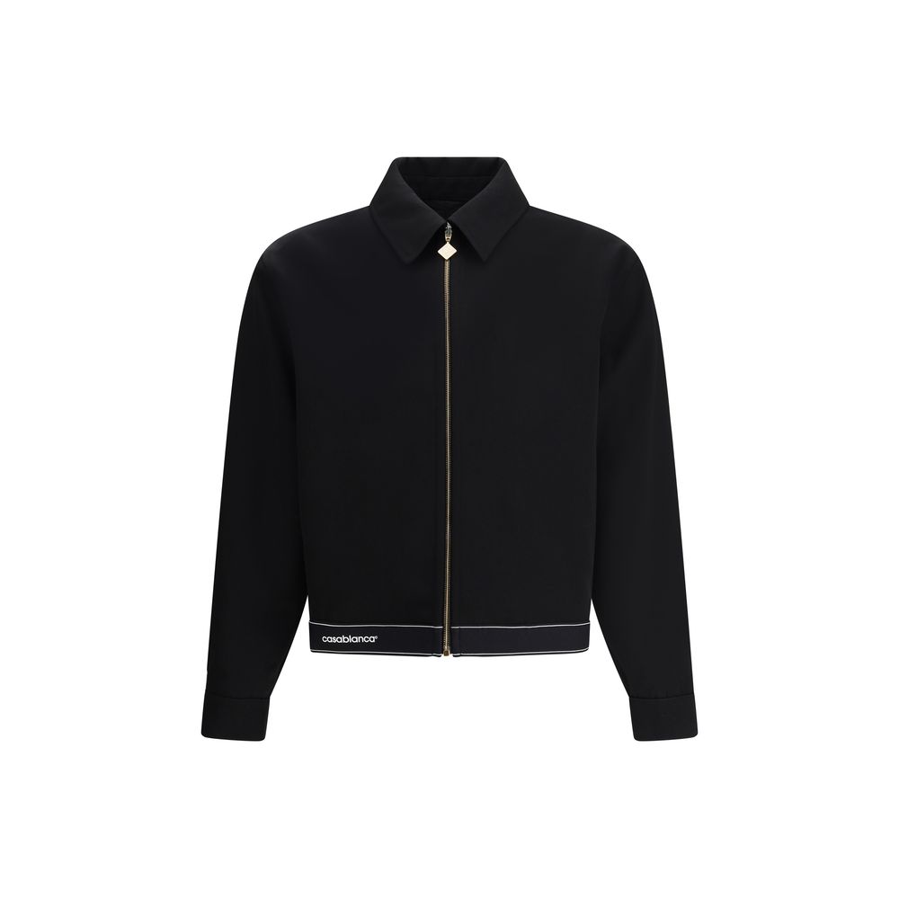 Black Wool Full-Length Jacket