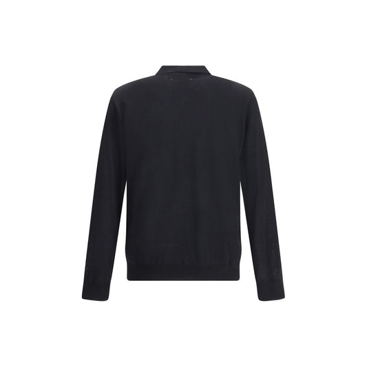 Black Fleece Wool Dress Shirt