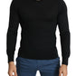 Black Cashmere Crewneck Pullover Sweater