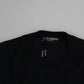 Black Cashmere Crewneck Pullover Sweater