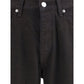 Black Cotton Relaxed Fit Jeans