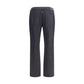 Black Cotton Straight-Leg Jeans