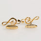 Gold Musical Note Metal Brass Pin Men Accessory Cufflinks
