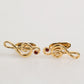 Gold Musical Note Metal Brass Pin Men Accessory Cufflinks