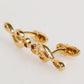 Gold Musical Note Metal Brass Pin Men Accessory Cufflinks