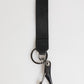 Black Burgundy Polyester DG Logo Men Keychain Keyring