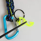 Multicolor Polyester Tape String DG Logo Keychain Keyring