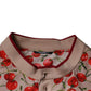 Beige Cherry Nylon Buttoned Casual Shirt