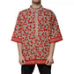 Beige Cherry Nylon Buttoned Casual Shirt