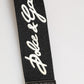 Black White Polyester DG Logo Silver Men Keychain Keyring