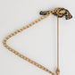 Lapel Pin Brass Copper Revolver Men Accessories Brooch