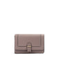 Powder Pink Leather Clutch Bag