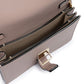 Powder Pink Leather Clutch Bag