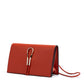 Red Leather Clutch Bag