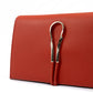 Red Leather Clutch Bag