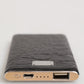 Black Exoctic Leather Embossed 3000mAh Power Bank Charger USB