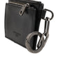 Black Leather Zip Logo Keyring Coin Purse Keyring Wallet