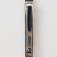 Silver Tone Brass Logo Branded Men Accessory Tie Clip Bar