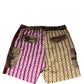 Multicolor Playing Card Camouflage Shorts Swimwear