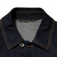 Indigo Blue Denim Slim Fit Logo Patch Jacket
