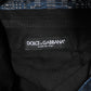 Blue Silver Shiny Silk Skinny Men Trouser Pants