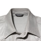 Metallic Gray Cotton Button Down Men Shirt