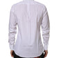 White Cotton Slim Fit Dress Formal Men Shirt