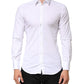 White GOLD Cotton Long Sleeves Dress Men Shirt