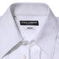 White Cotton MARTINI Paisley Jacquard Shirt