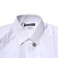 White Cotton GOLD Long Sleeves Formal Shirt
