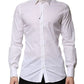 White Cotton GOLD Long Sleeves Formal Shirt